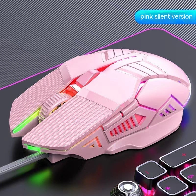 Wired 6D Gaming Mouse – Colorful LED Luminous Silent Mouse for PC & Office