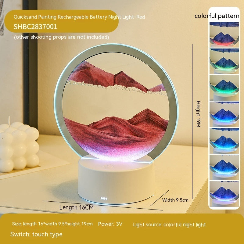Creative Quicksand Lamp – Decorative LED Lamp for Home & Office