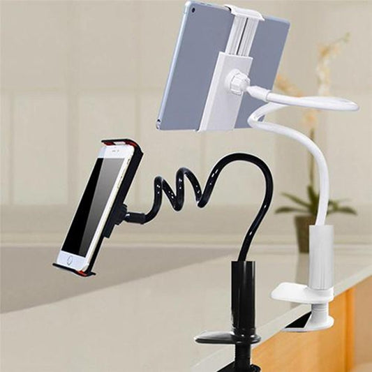 360° Rotating Spiral Base Mobile & Tablet Stand – Adjustable Phone Holder for Desk and Bed