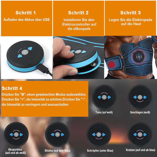 EMS Abdominal Muscle Trainer – Electric Fitness Equipment for Core Strength & Toning