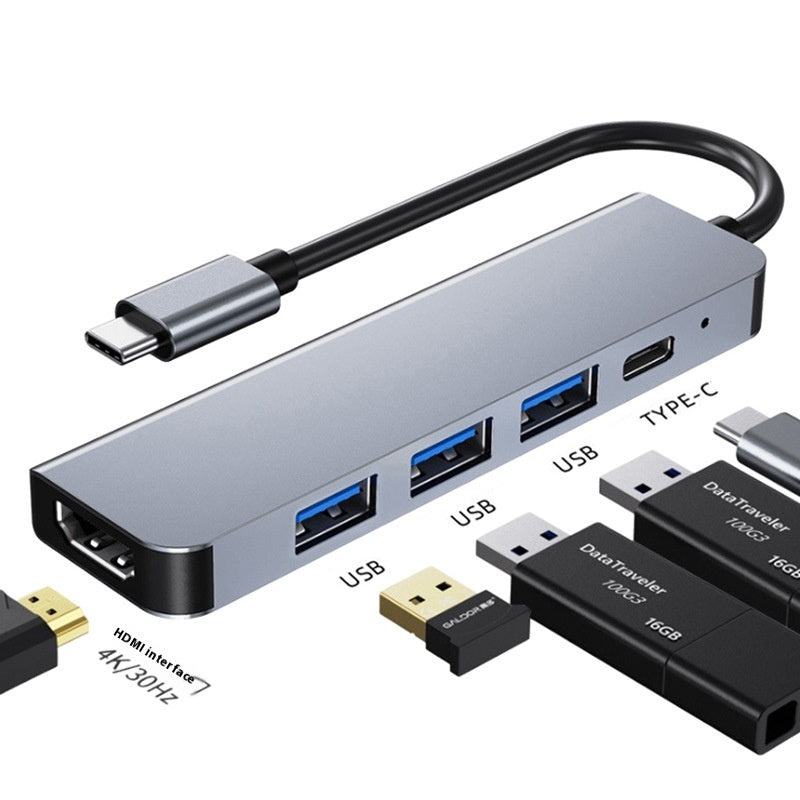 7-in-1 Type-C Expansion Hub – HDMI & USB Multiport Dock for Laptop