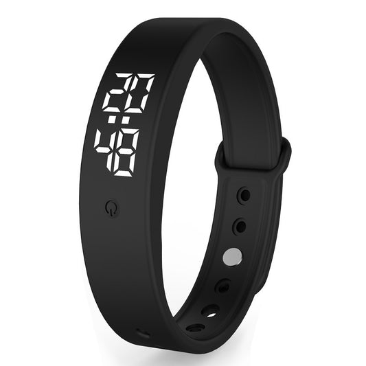 V9 Smart Bracelet – Body Temperature Monitor, Vibration Reminder, Smart Display Wristband