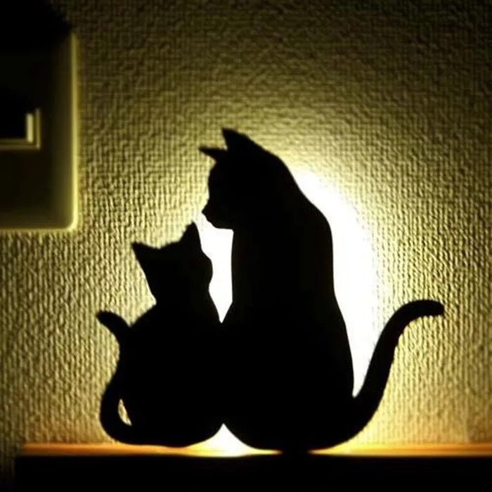 LED Animal Night Light – Dog & Cat Smart Sound Sensor Lamp for Kids & Home