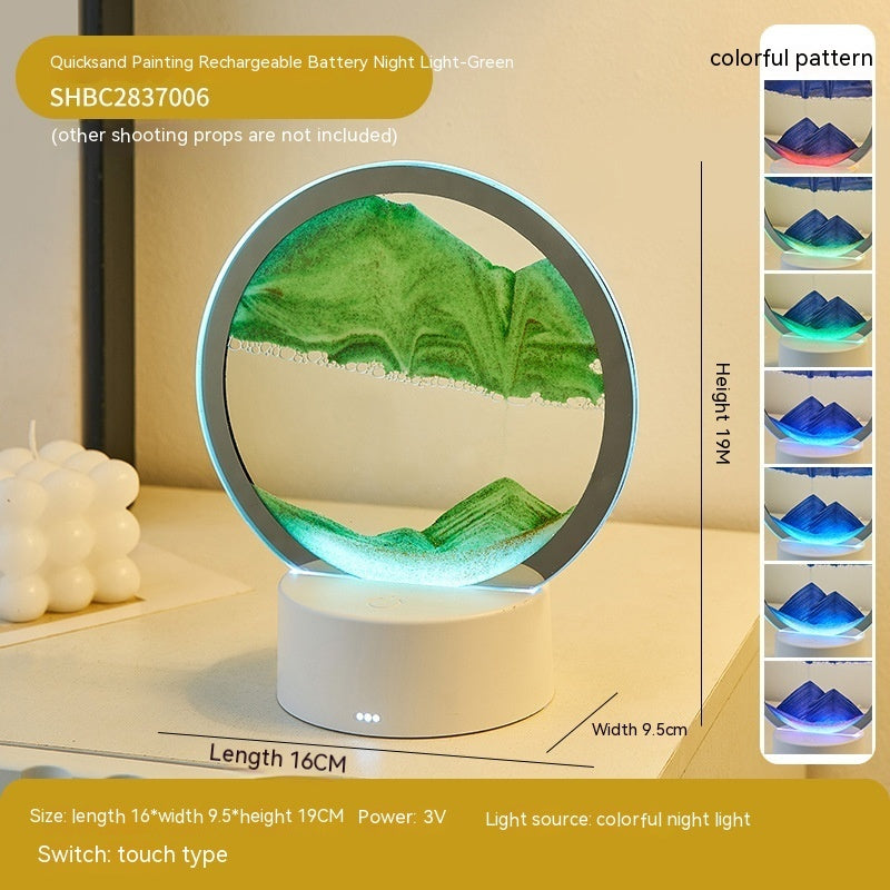 Creative Quicksand Lamp – Decorative LED Lamp for Home & Office