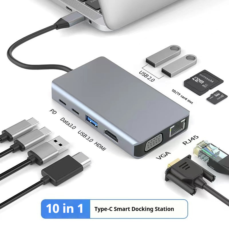7-in-1 Type-C Expansion Hub – HDMI & USB Multiport Dock for Laptop
