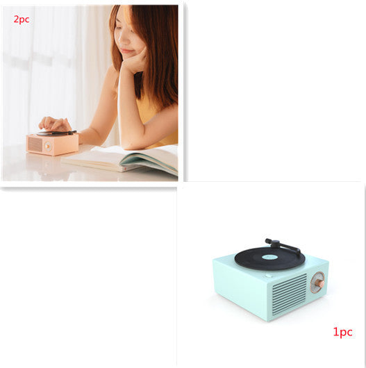 Wireless Mini Retro Phonograph – Portable Bluetooth Speaker