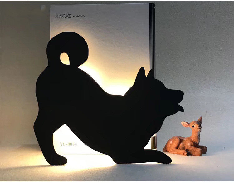 LED Animal Night Light – Dog & Cat Smart Sound Sensor Lamp for Kids & Home