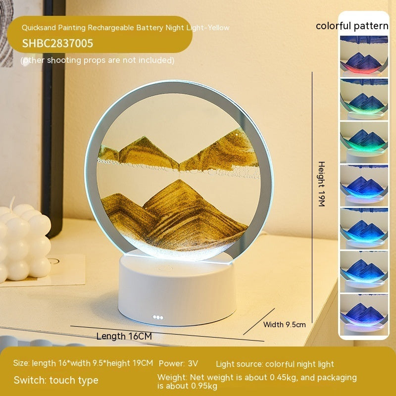 Creative Quicksand Lamp – Decorative LED Lamp for Home & Office