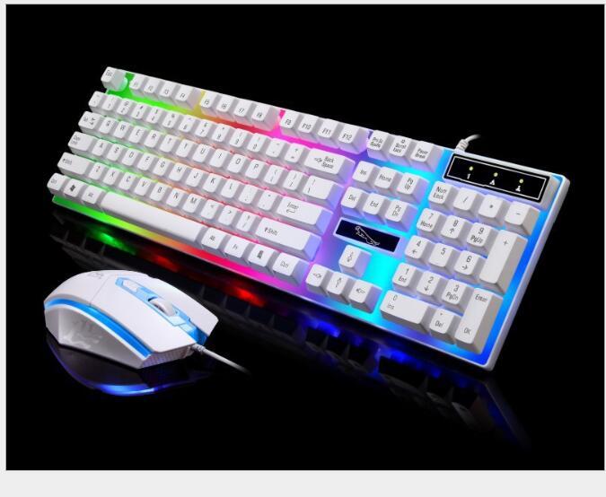 G21 Wired Game Mouse & Keyboard – RGB Suspended Lighting, Mechanical Feel