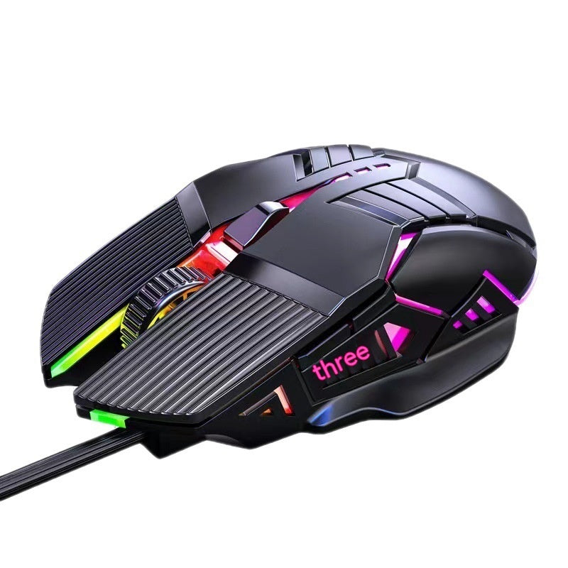 Wired 6D Gaming Mouse – Colorful LED Luminous Silent Mouse for PC & Office