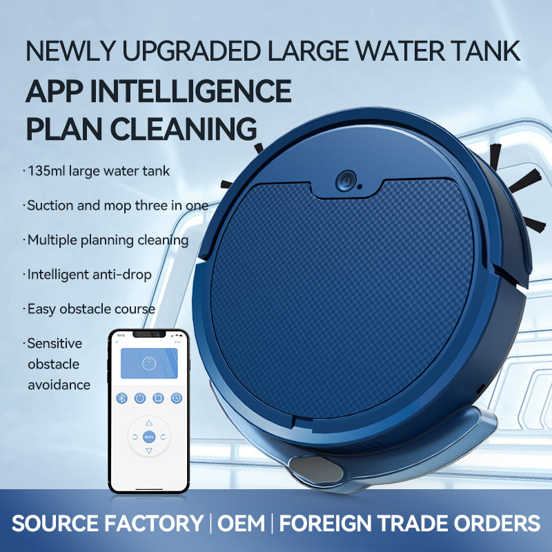 Smart Sweeping Robot – Remote Control, Large Suction & Water Tank