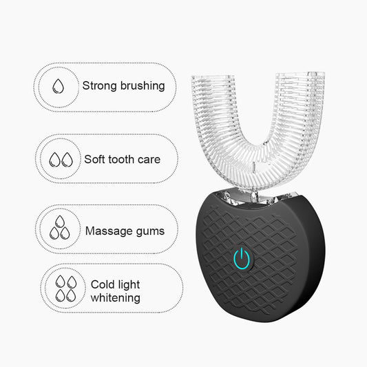 U-Shaped Ultrasonic Electric Toothbrush – Hands-Free Lazy Toothbrush for Deep Cleaning