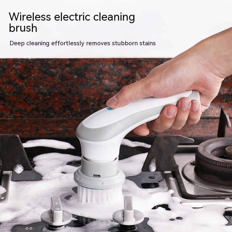 4-in-1 Electric Spin Scrubber – Handheld Cordless Cleaning Brush for Home