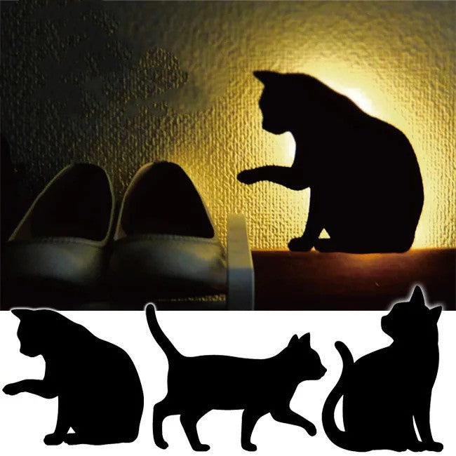 LED Animal Night Light – Dog & Cat Smart Sound Sensor Lamp for Kids & Home