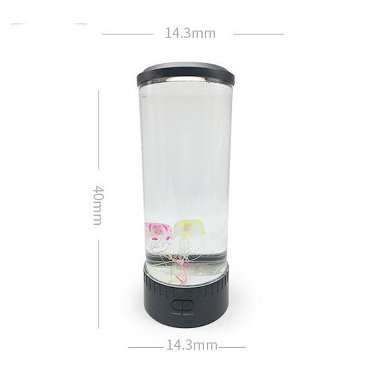 LED Jellyfish Aquarium Lamp – USB-Powered Night Light for Home