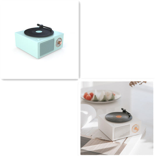 Wireless Mini Retro Phonograph – Portable Bluetooth Speaker