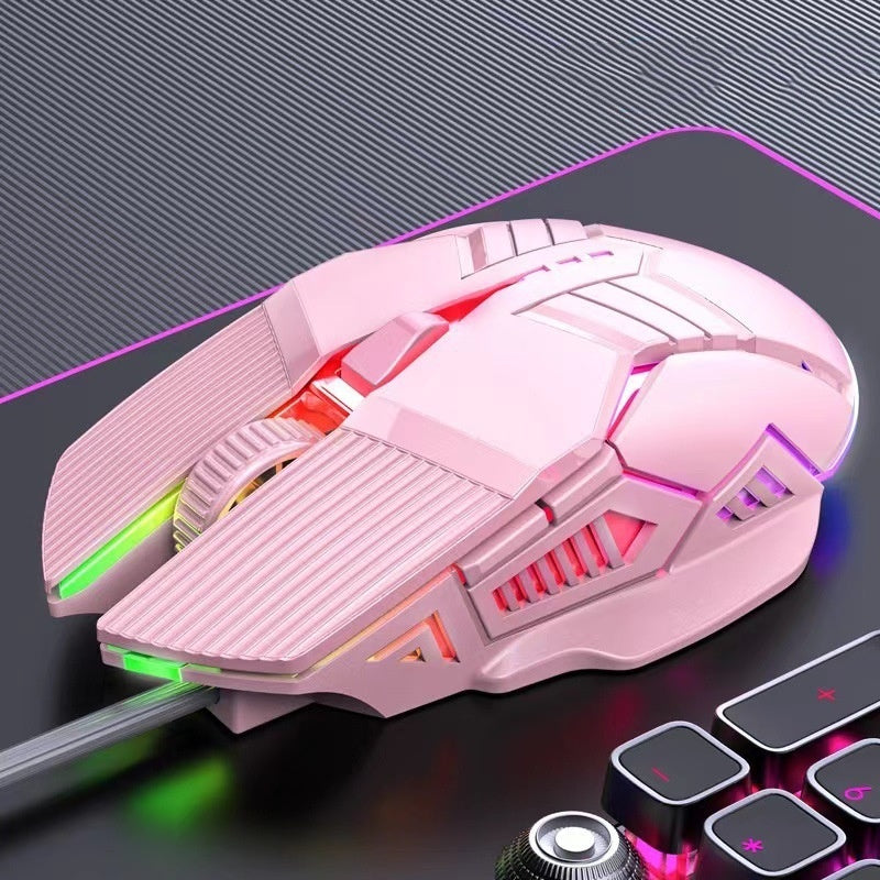Wired 6D Gaming Mouse – Colorful LED Luminous Silent Mouse for PC & Office