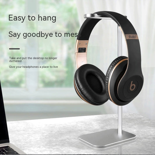Desktop Aluminum Alloy Headphone Stand – Head-mounted Headphone Holder