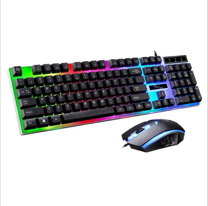 G21 Wired Game Mouse & Keyboard – RGB Suspended Lighting, Mechanical Feel