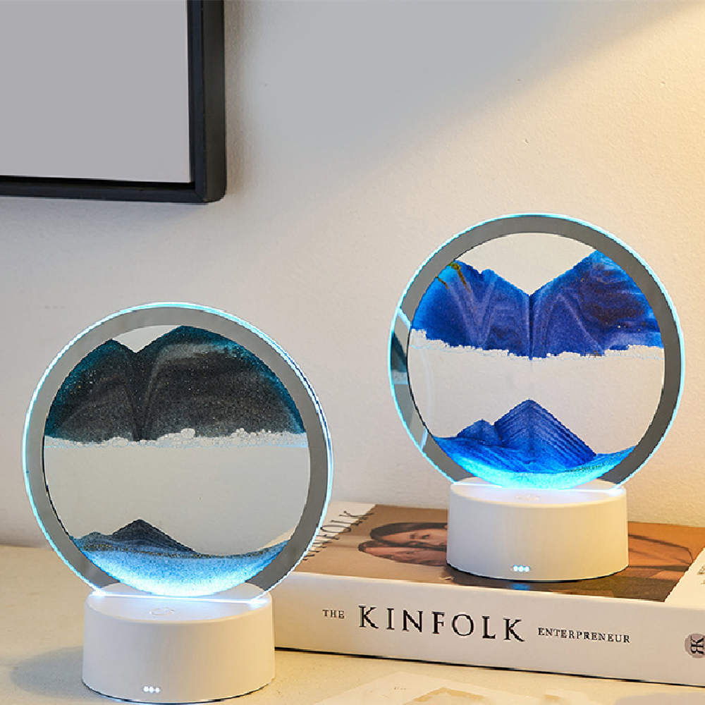 Creative Quicksand Lamp – Decorative LED Lamp for Home & Office
