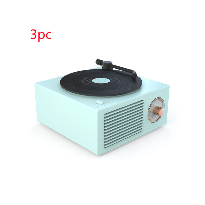 Wireless Mini Retro Phonograph – Portable Bluetooth Speaker