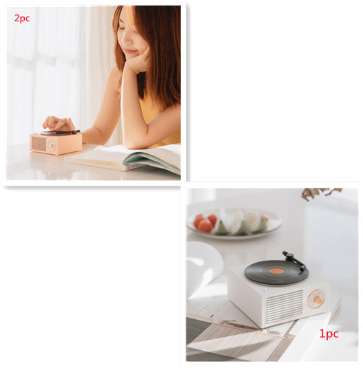 Wireless Mini Retro Phonograph – Portable Bluetooth Speaker
