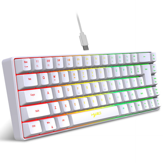 RGB Gaming Keyboard – LED Backlit Ergonomic USB Keyboard for PC & Laptop