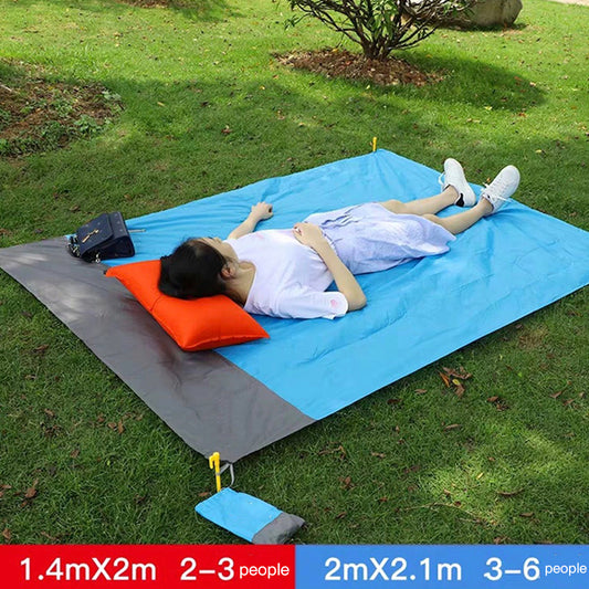 Portable Waterproof Picnic Mat – Pocket-Sized Beach Blanket for Outdoor Travel