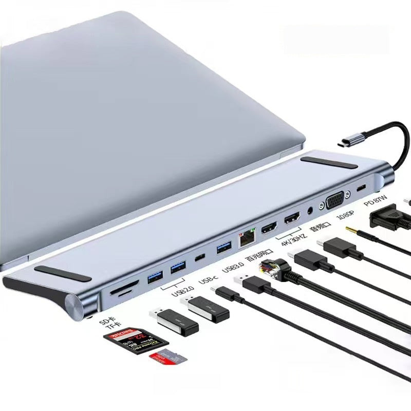 7-in-1 Type-C Expansion Hub – HDMI & USB Multiport Dock for Laptop