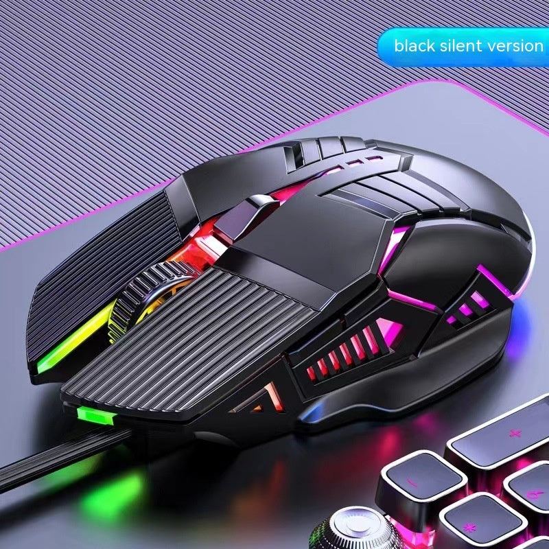 Wired 6D Gaming Mouse – Colorful LED Luminous Silent Mouse for PC & Office