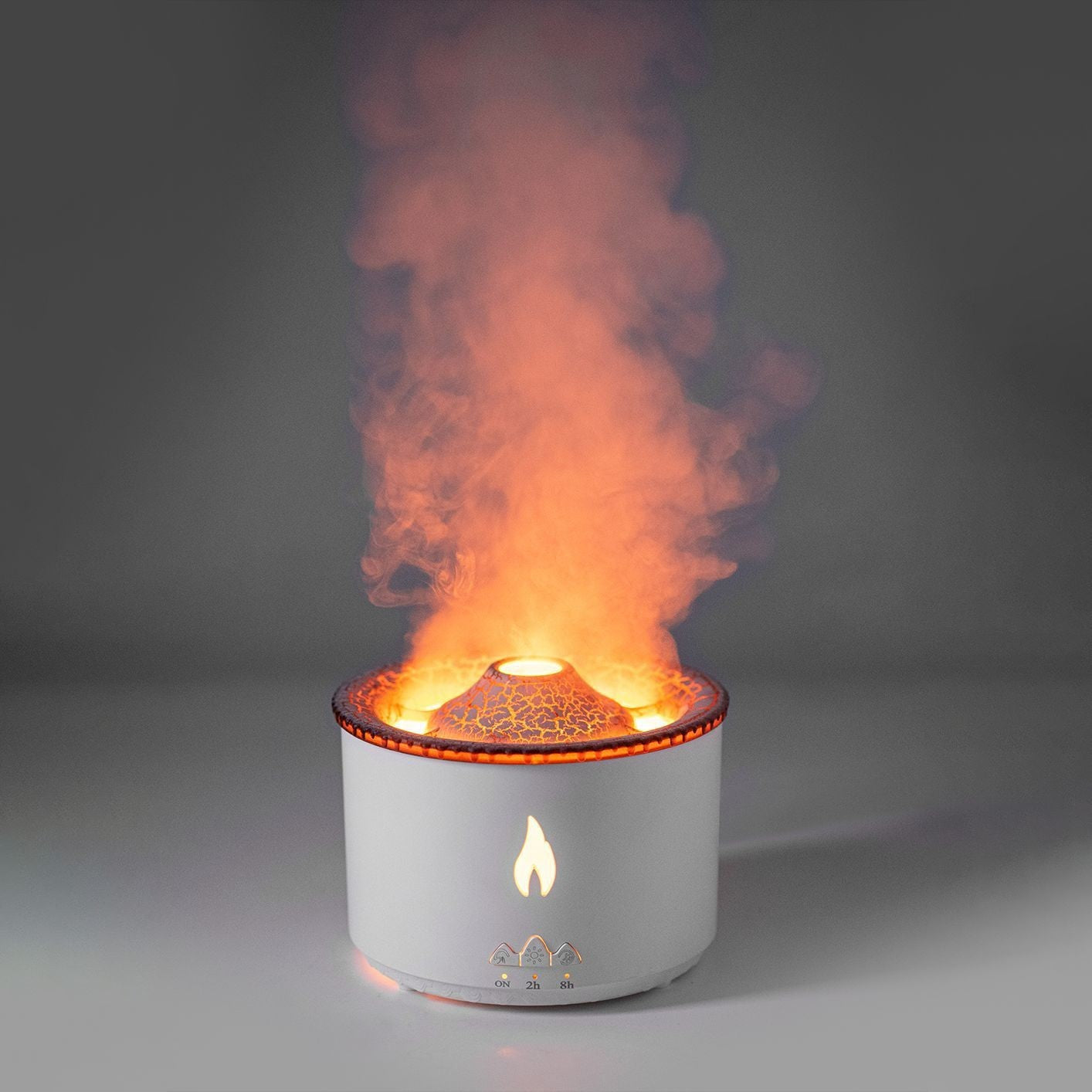 Ultrasonic Volcano Jellyfish Aroma Diffuser – Essential Oil Humidifier with Flame Effect