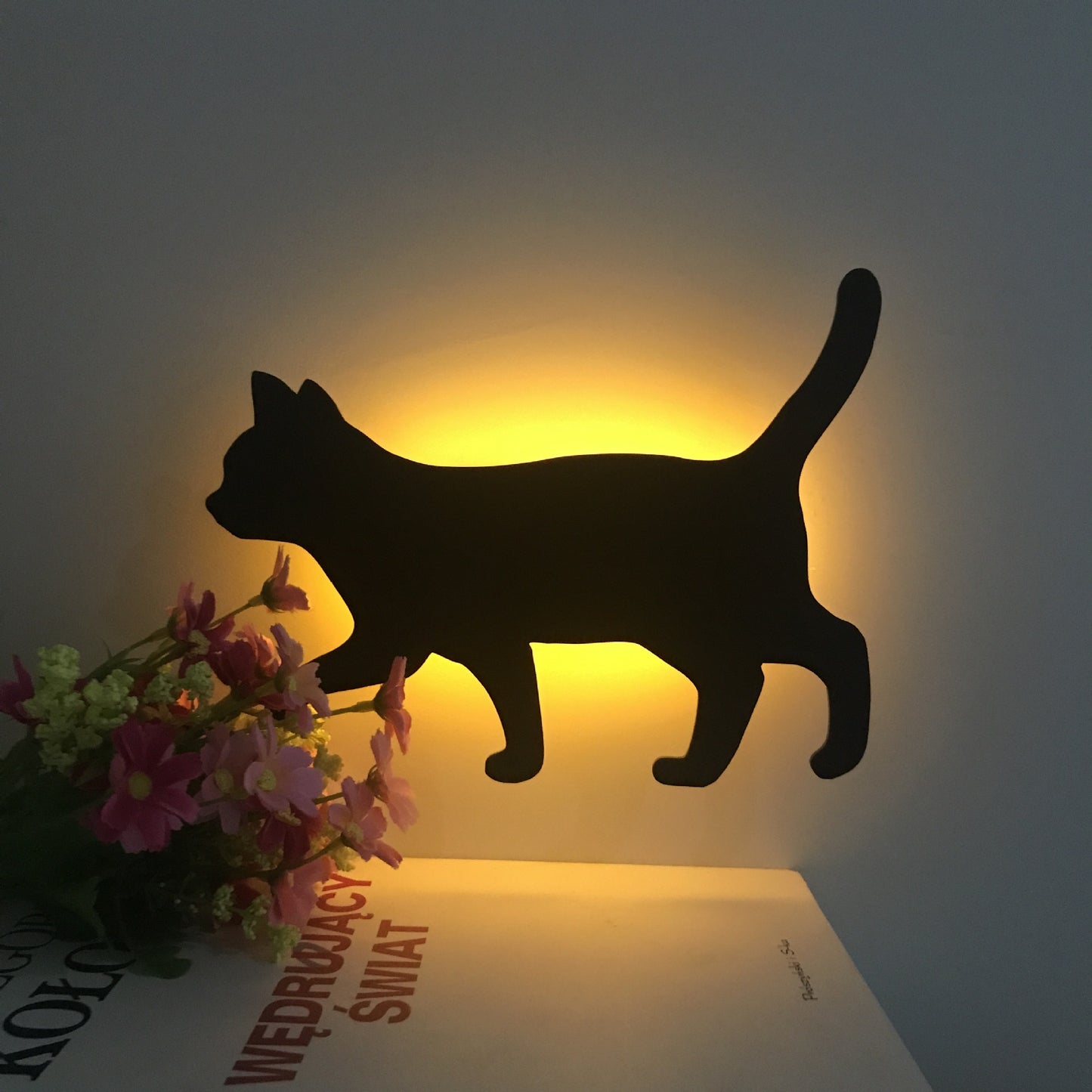 LED Animal Night Light – Dog & Cat Smart Sound Sensor Lamp for Kids & Home