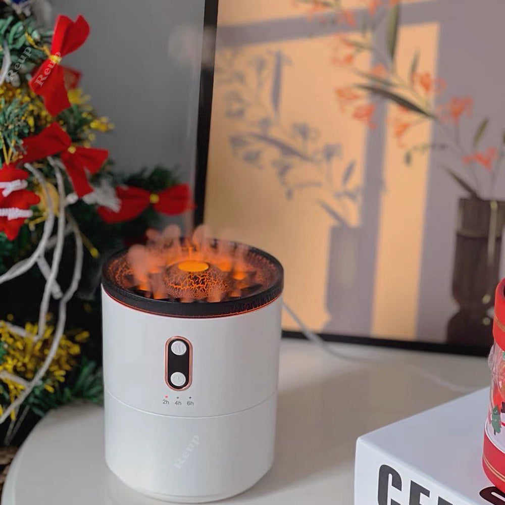 Volcanic Flame Jellyfish Aroma Diffuser – USB Portable Air Humidifier with Night Light