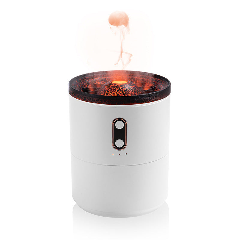 Volcanic Flame Jellyfish Aroma Diffuser – USB Portable Air Humidifier with Night Light