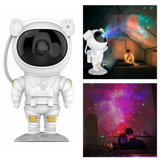 Astronaut Galaxy Starry Sky Projector Nightlight – USB Table Lamp for Bedroom & Atmosphere Lighting