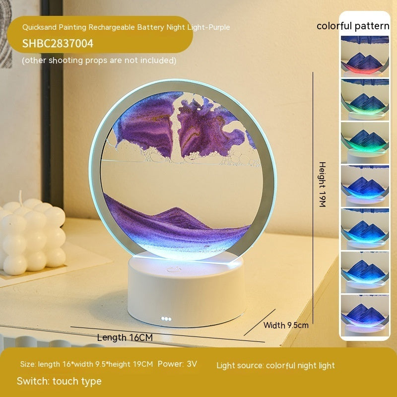 Creative Quicksand Lamp – Decorative LED Lamp for Home & Office