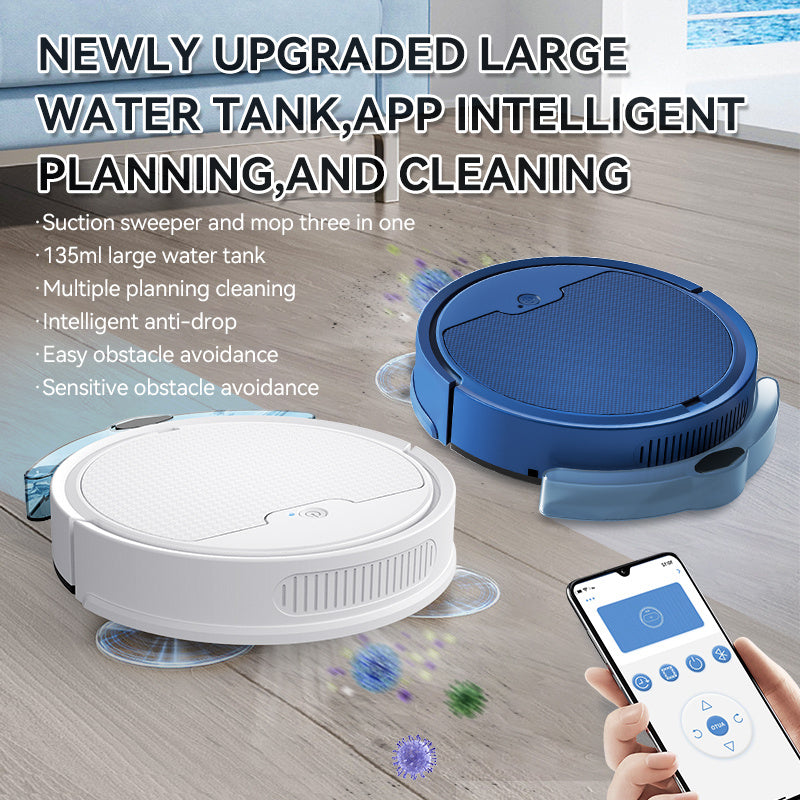 Smart Sweeping Robot – Remote Control, Large Suction & Water Tank