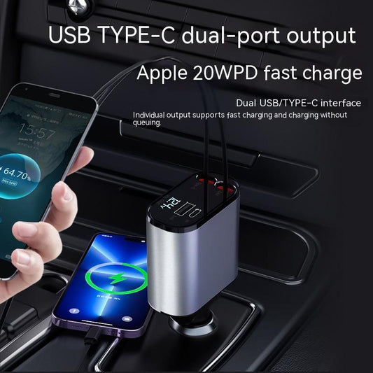 Car Charger – Fast Charging USB & Type-C Adapter for Vehicle