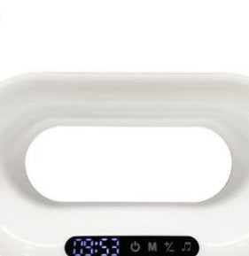 3-in-1 Smart LED Night Light – APP Control RGB Desk Lamp with Wireless Charger & Alarm Clock