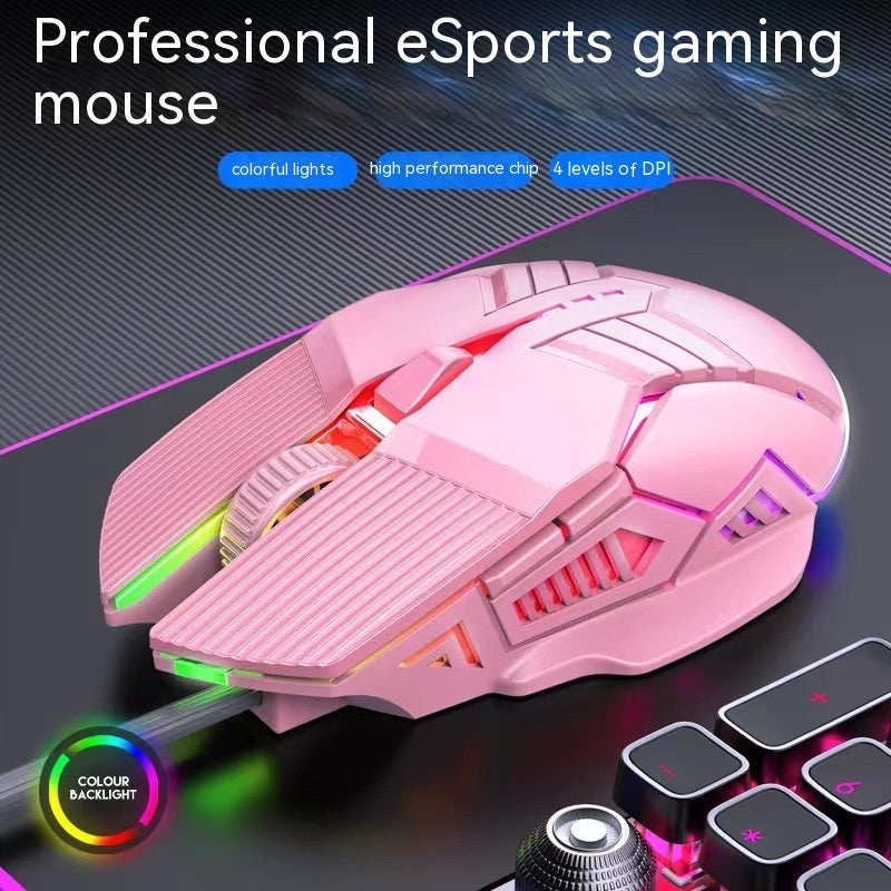 Wired 6D Gaming Mouse – Colorful LED Luminous Silent Mouse for PC & Office