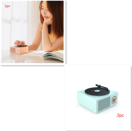 Wireless Mini Retro Phonograph – Portable Bluetooth Speaker