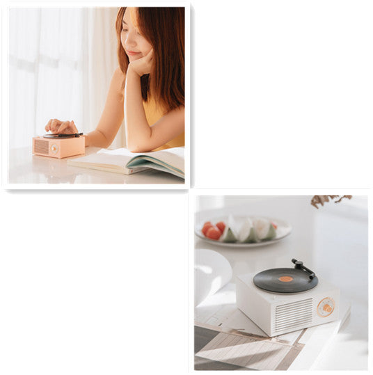 Wireless Mini Retro Phonograph – Portable Bluetooth Speaker