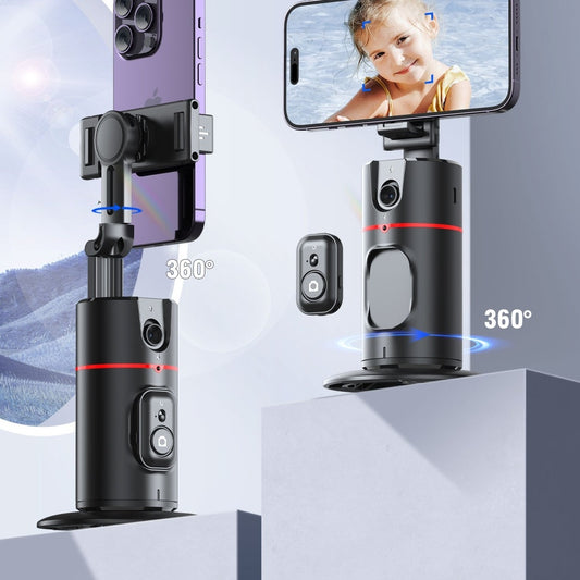 360° AI Facial Recognition Tracking Stabilizer – Intelligent Auto-Follow Gimbal