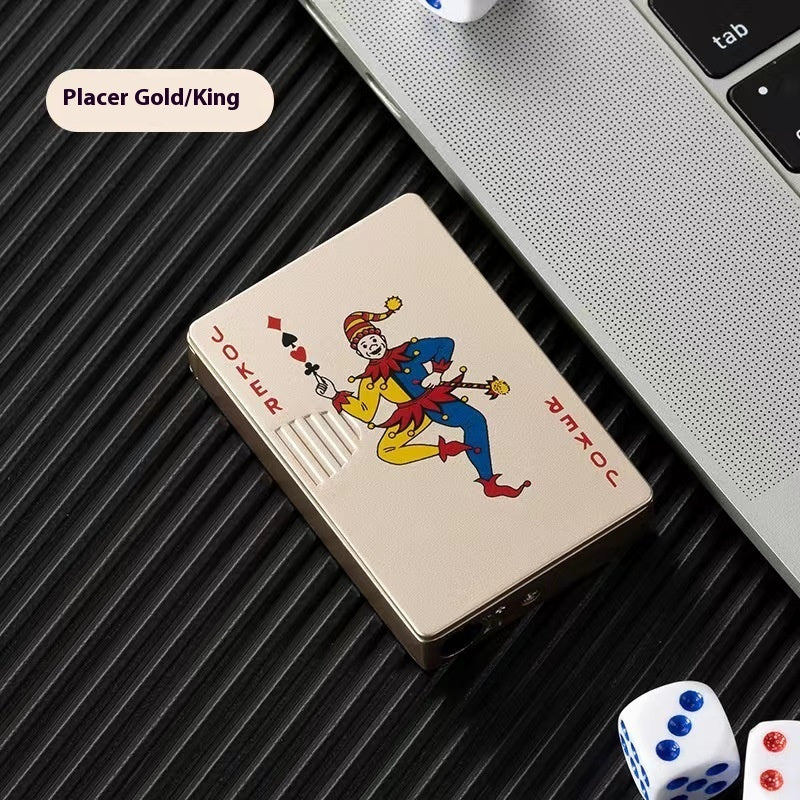 Windproof Metal Poker Card Lighter – Personalized Creative Design