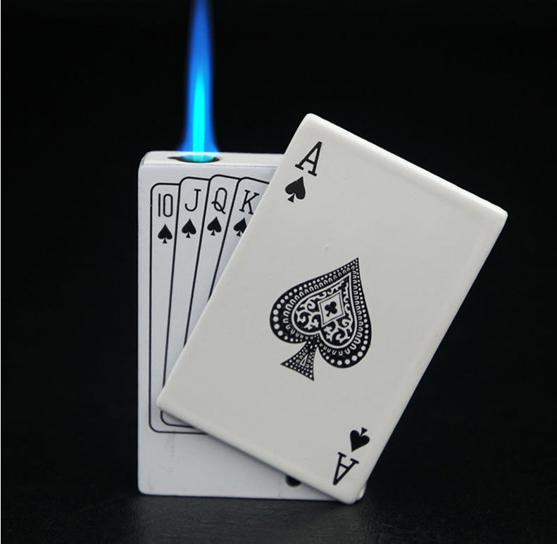 Windproof Metal Poker Card Lighter – Personalized Creative Design