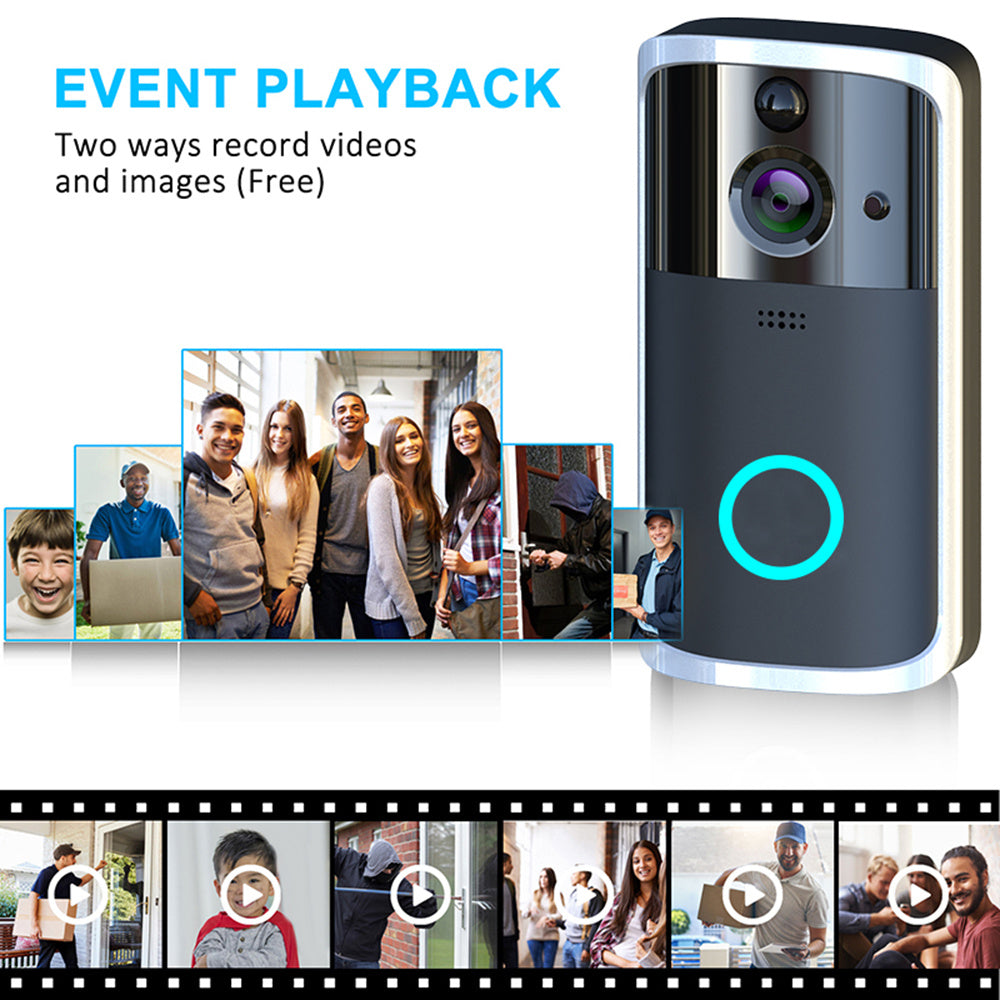 WiFi Video Doorbell Camera – Smart Home Security Doorbell with Motion Detection