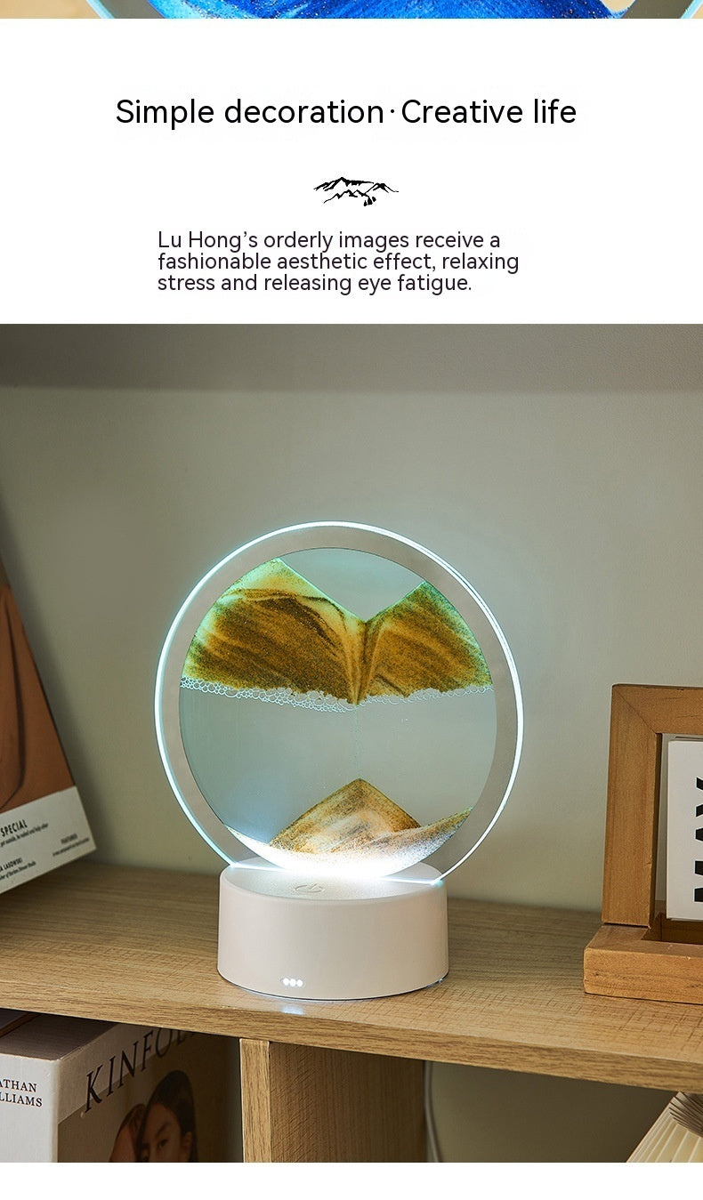 Creative Quicksand Lamp – Decorative LED Lamp for Home & Office
