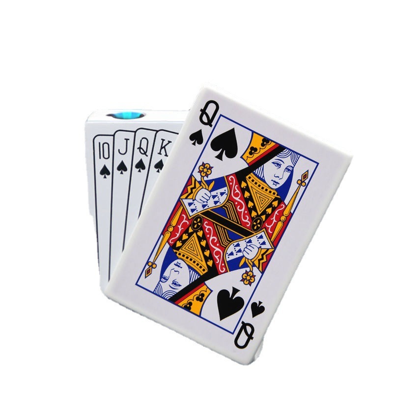 Windproof Metal Poker Card Lighter – Personalized Creative Design