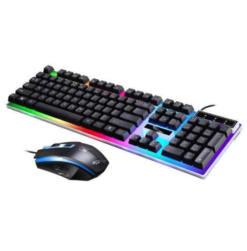G21 Wired Game Mouse & Keyboard – RGB Suspended Lighting, Mechanical Feel