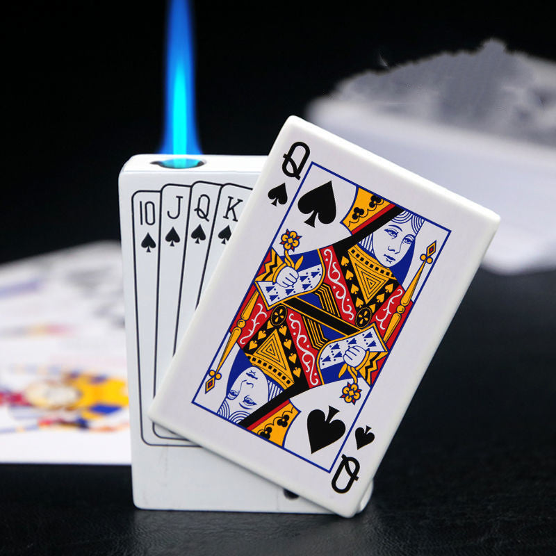 Windproof Metal Poker Card Lighter – Personalized Creative Design